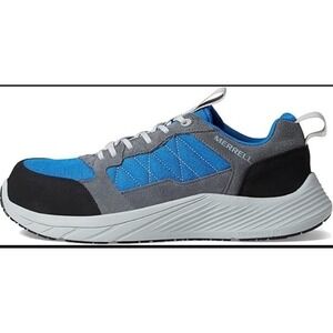 Merrell Alpine Sneaker CF‎ Mens Safety Toe Work Shoe J004623 Blue Gray 11.5 NEW